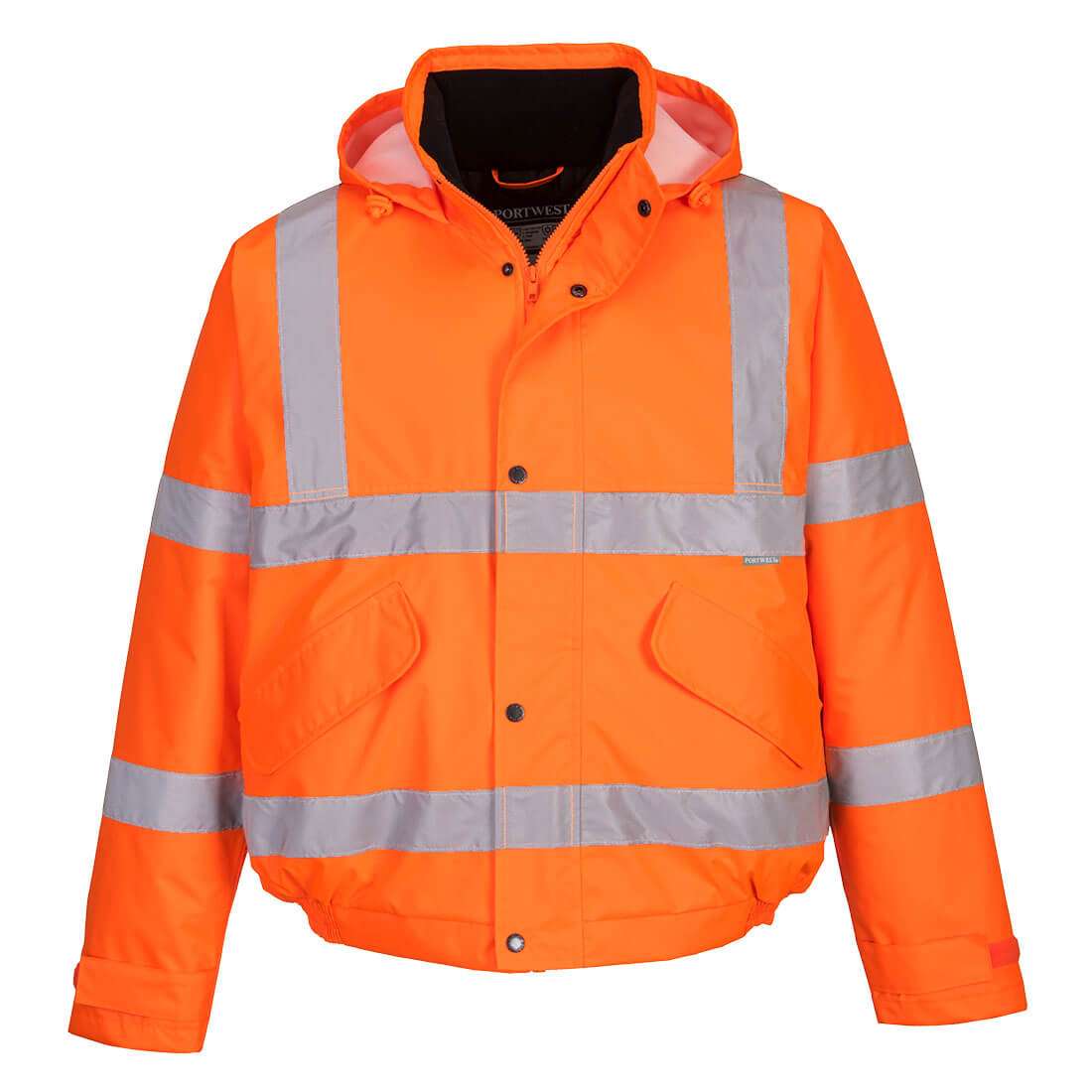 Portwest Hi-Vis Winter Bomber Waterproof Jacket provides ultimate protection, extremely waterproof & offers protection against cold certified upto -40°C