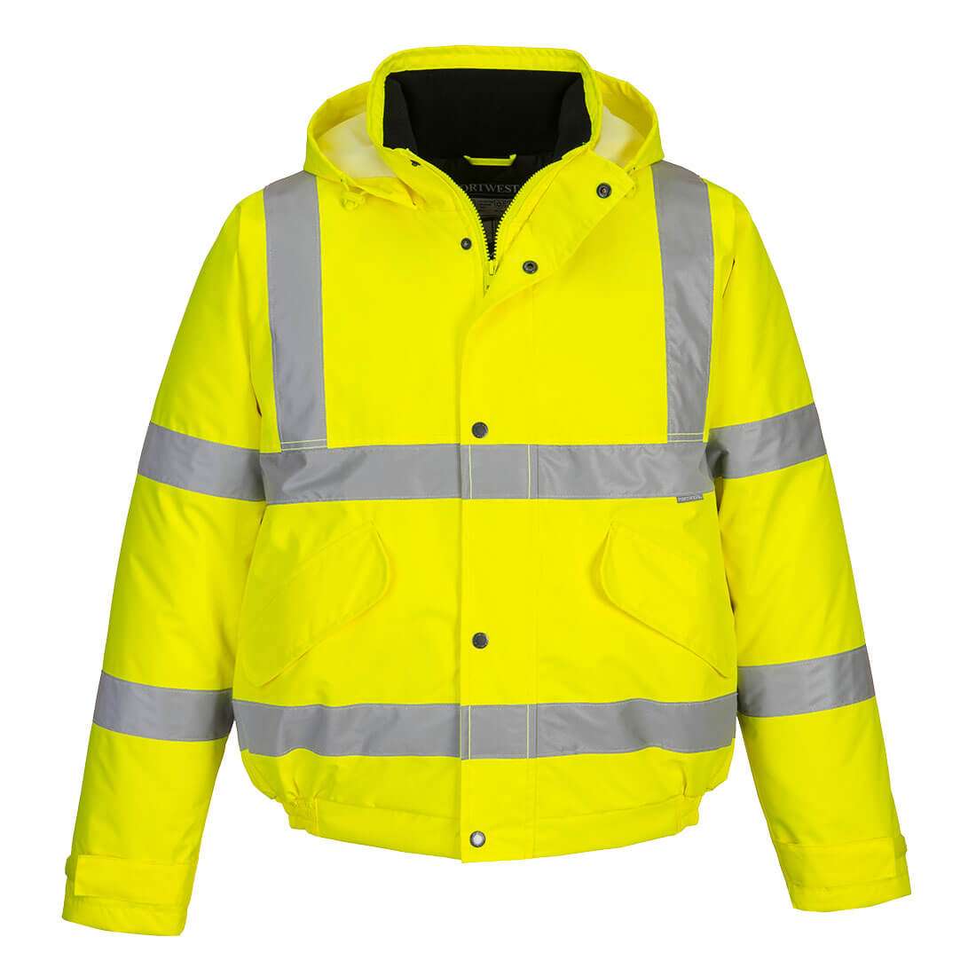 Portwest Hi-Vis Winter Bomber Waterproof Jacket provides ultimate protection, extremely waterproof & offers protection against cold certified upto -40°C