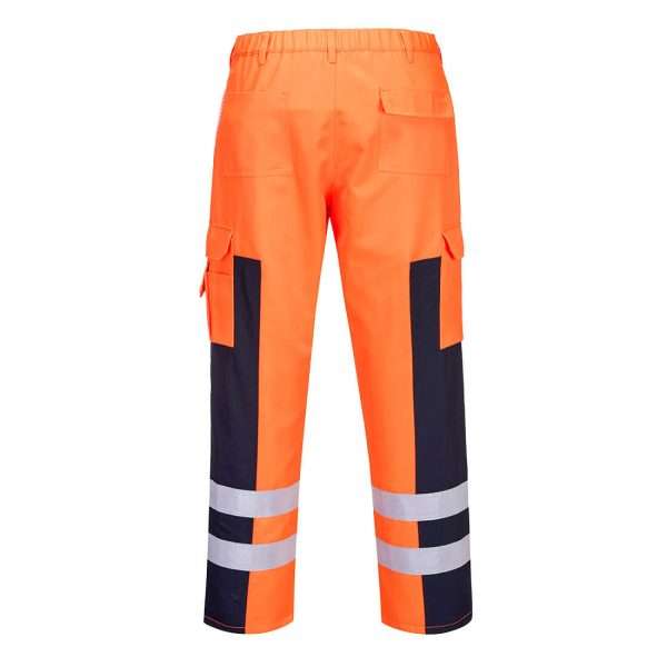 Portwest Orange Hi-Vis Ballistic Service Trousers are a perfect trouser for hardwearing work. Durable fabric for high performance & maximum wearer comfort