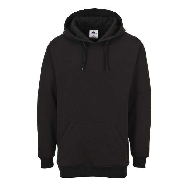 Portwest Roma Hoodie Sweatshirt has a soft brushed inner lining for extra comfort with Kangaroo pocket. Polyester content ensures excellent durability & fit
