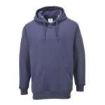 This stylish and practical hooded sweatshirt has a soft brushed inner lining for extra comfort. The polyester content ensures excellent durability. Design features include a large kangaroo pocket and self lined hood.