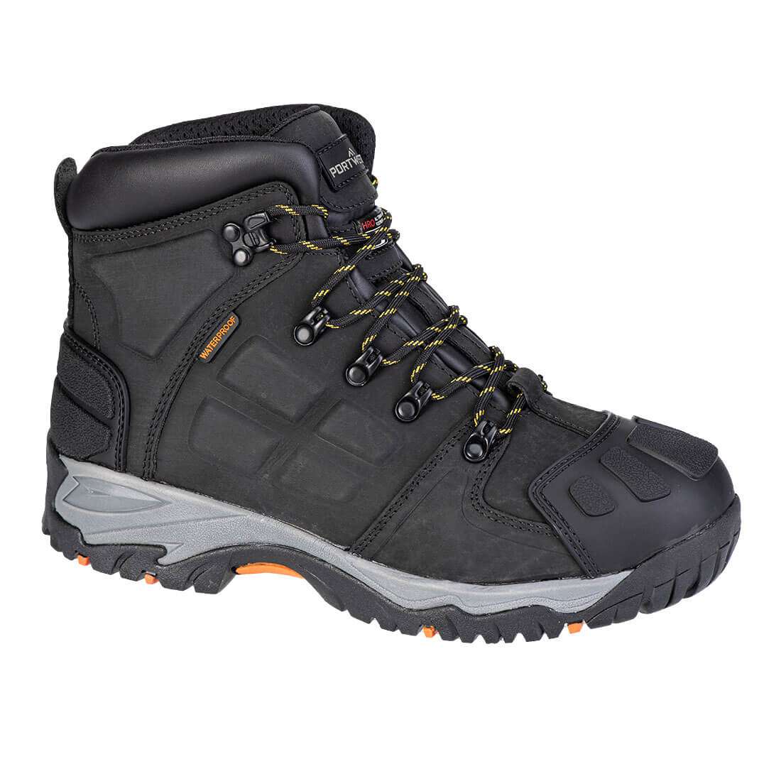 Steelite Monsal Safety Boot is waterproof & provides cold insulation keeping your feet warm & dry. Comfort is enhanced with a shock-absorbent heel