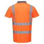 Portwest Orange Hi-Vis Short Sleeve Polo Shirt is perfect for warm weather. Features HiVisTex reflective tape to keep the wearer visible and safe..