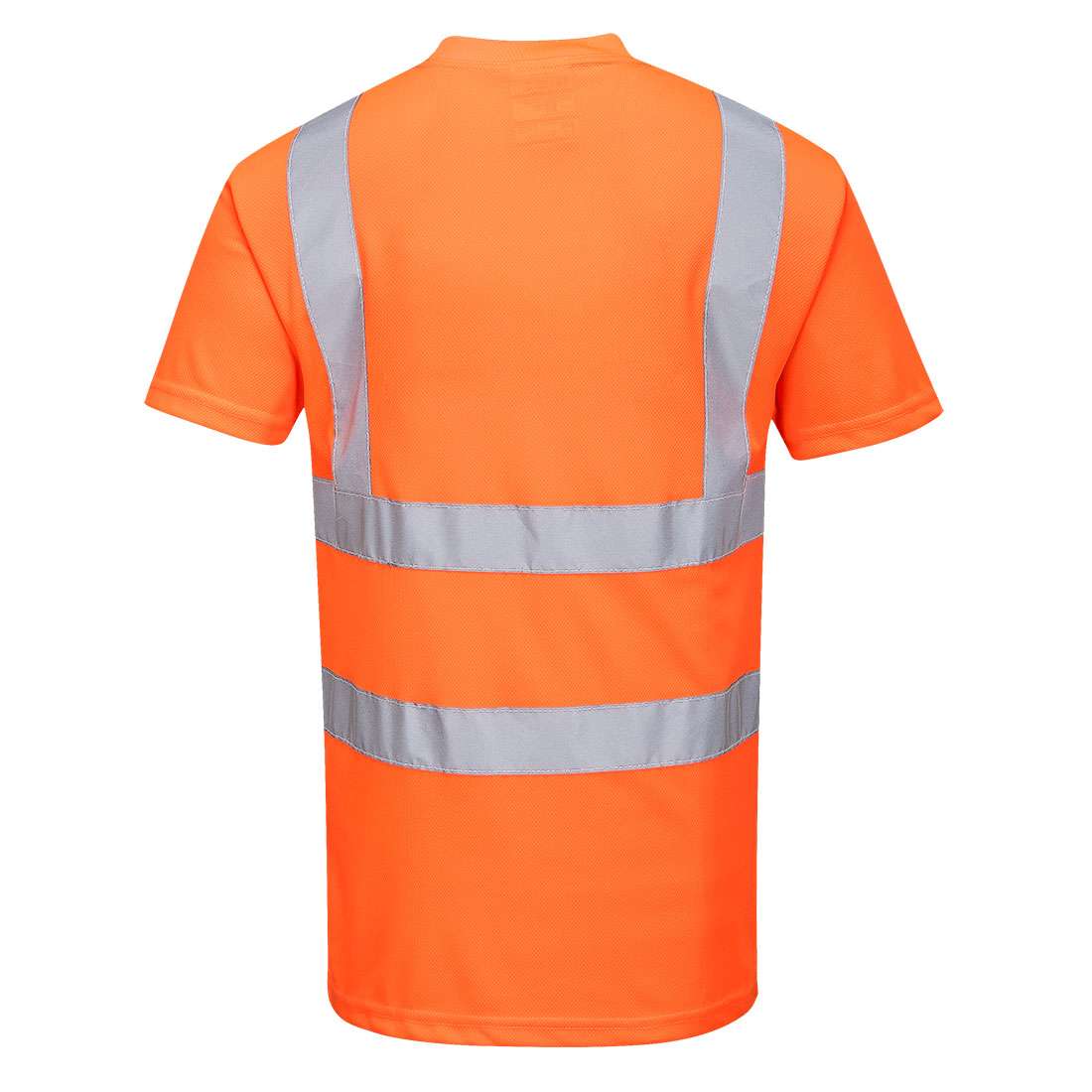 Portwest Orange Hi-Vis Short Sleeve T-Shirt is a Rail specification T-Shirt that combines high visibility protection and unbeatable comfort for the wearer..