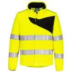 Portwest PW2 Hi-Vis Fleece Jacket has a contemporary contrast chest panel for style & modern fit. Made in lightweight anti-pill durable fleece & mesh lining