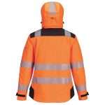 Portwest PW3 Hi-Vis Women's Rain Jacket is designed and tested by women & is a highly waterproof & breathable jacket which offers a sporty fit style