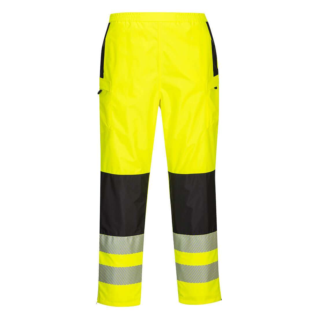 Portwest PW3 Hi-Vis Women's Rain Trousers are extremely water resistant & designed for women to reduce the risk of tripping & snagging & to increase comfort