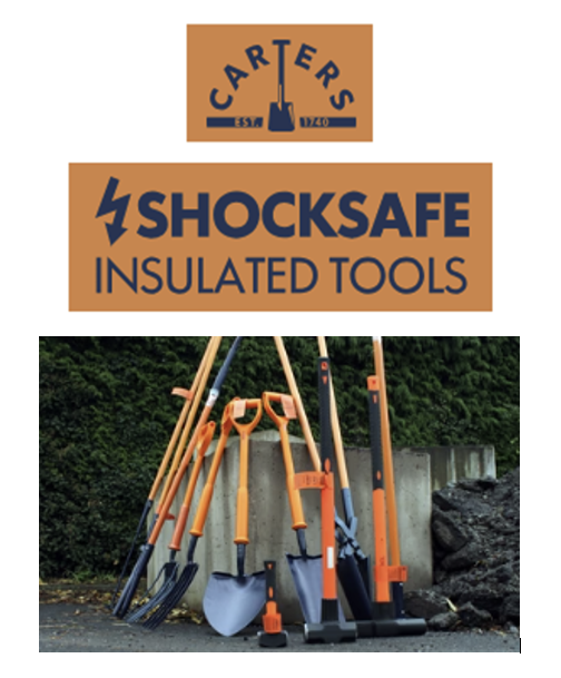 Carters Shocksafe Insulated Sledge Hammers range are essential for those working around live cables, ideal for workers in the power & civil sectors