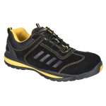 Steelite Lusum Safety Trainer are a low profile safety trainer with eye catching two tone colour. Heat resistant rubber outsole with steel toecap & midsole.