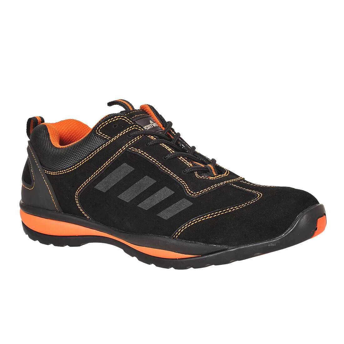 Steelite Lusum Safety Trainer are a low profile safety trainer with eye catching two tone colour. Heat resistant rubber outsole with steel toecap & midsole.