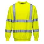 B303YER Portwest B303 Hi Vis Sweatshirt offers exceptional comfort, the fit is roomy and the fabric is soft to touch. Available in yellow, red and rail specification orange