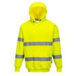 B304YER Portwest B304 Hi Vis Hoodie is ideal for a range of conditions. Durable fabric, generous pockets and adjustable hood make it the perfect workwear hoodie