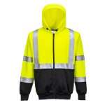 The Portwest B315 Hoodie features 2 large pockets, an adjustable hood, elasticated rib waistband and cuffs and reflective heat seal tape for enhanced visibility