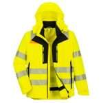 DX466YBR Portwest DX466 Hi Vis 4 in 1 DX4 Jacket Fresh dynamic design combined with superior stretch breathable fabric makes this the most desired hi-vis combo jacket on the market