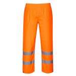 Portwest H441 Hi Vis Rain Trousers O. Like the Hi-Vis Rain Jacket, our Hi-Vis Rain Trousers are lightweight and extremely practical. They can be layered over the wearers own trousers for complete waterproof protection.