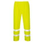 Portwest H441 Hi Vis Rain Trousers R. Like the Hi-Vis Rain Jacket, our Hi-Vis Rain Trousers are lightweight and extremely practical. They can be layered over the wearers own trousers for complete waterproof protection.