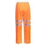 RT31ORR R Portwest RT31 Hi-Vis Waterproof trousers, designed with rail and other industries in mind.Extremely water resistant with zipped ankles for ease of fittingTrousers