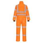 S593ORR R Portwest S593 Orange Hi Vis Extreme Waterproof Coverall gaurantees to keep you visible and offers premium stain resistant finish to repel oil, grime and water