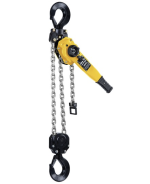 The versatile tool for lifting, pulling and securing of loads is characterised by it's compact design, robust stamped steel construction and the smoothly running free chaining device