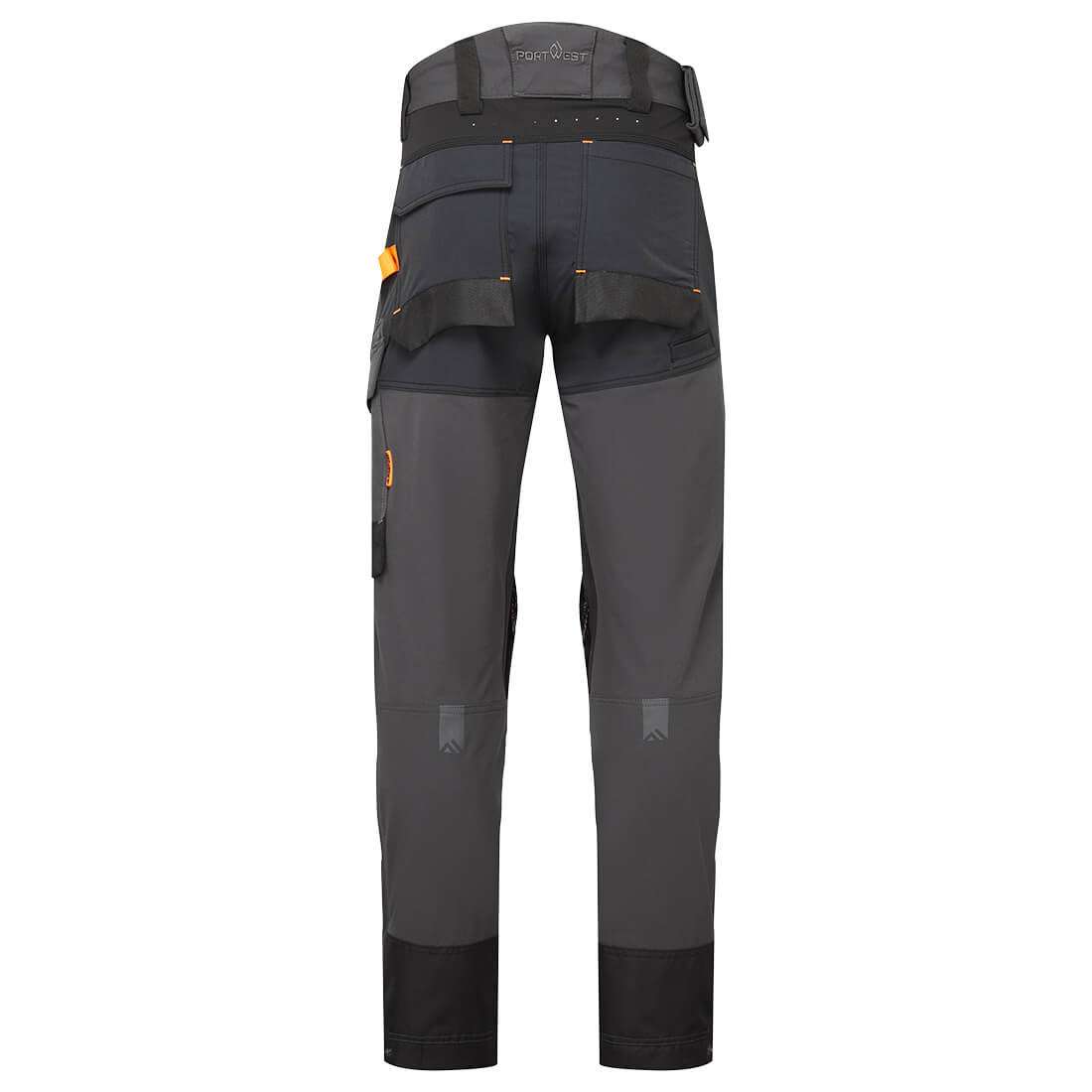 Portwest EV441 Stretch Work Trousers. The EV4 Stretch Service Trouser is expertly designed to be harness compatible, provide exceptional comfort, flexibility and protection.