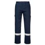 Contemporary work trouser made with lightweight FR fabric. Packed with functionality including an adjustable leg length for added convenience. Multi-functional thigh pockets provide secure storage of phones, pens and tools.