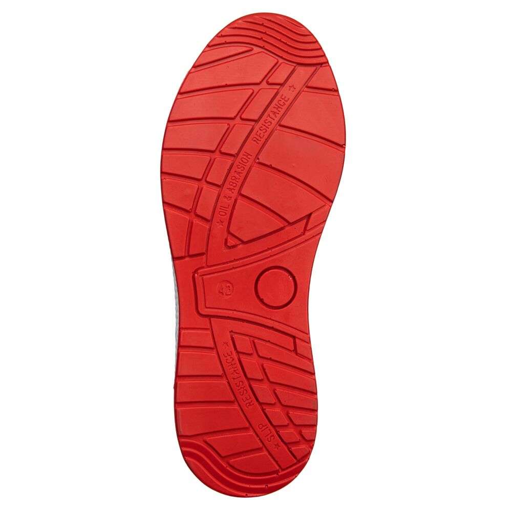 Portwest FC07 Eco Composite Safety Trainer Sole. This eco-conscious safety trainer offers 100% recycled textile upper, and fully recycled footbed and laces. It is 100% non-metallic, has a composite toecap, puncture resistant non-metallic midsole and dual density PU/PU outsole for superior grip and energy absorption. This meets the S3 standard making it a water resistant upper.