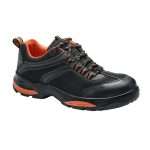 Portwest FC61 Compositelite Operis Safety Shoe Black Orange.Stylish and excellent S3 protection allows you to work in a variety of environments. Water resistant to maintain healthy feet in wet climates and a durable dual density, heat resistant outsole for comfort.