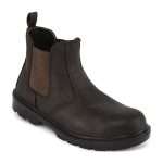 Portwest FW51 Dealer Safety Boot Brown. Traditional styled safety Dealer Boot with steel toecap and steel midsole.