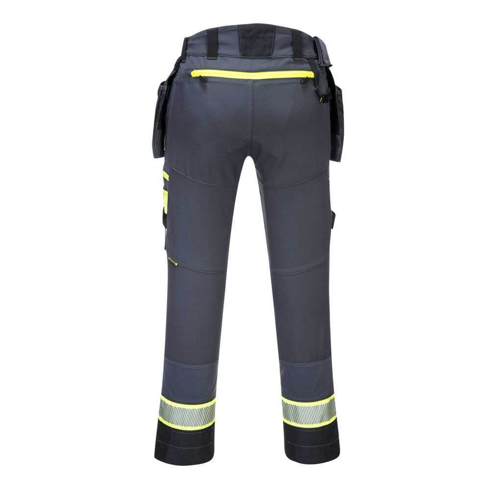 Portwest DX4 Detachable Holster Pocket Trousers The Portwest DX4 Detachable Holster Pocket Trousers is designed with the modern professional in mind, these trousers blend functionality, comfort, and durability to meet the demanding needs of various industries. Whether you're on a construction site, in law enforcement, or working in security, the DX4 trousers are engineered to provide the reliability and flexibility you require.
