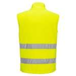 Portwest PW231 Hi Vis Fleece Bodywarmer. With its unique design, the PW2 high visibility fleece bodywarmer has a contemporary contrast chest panel for added style and modern fit. Made in lightweight anti-pill durable fleece and mesh lining, making the garment warm and breathable.
