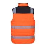 Portwest PW374 Hi Vis Reversible Bodywarmer. The Portwest PW374 bodywarmer design is characterised by its stylish contemporary fit, multiple practical features & durable stain resistant hi vis fabric