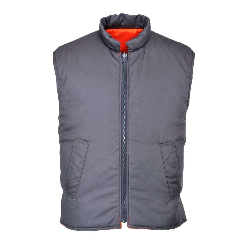 Portwest RT44 Hi Vis Reversible Bodywarmer offers outstanding quality, added warmth and great flexibility are the remarkable features of this reversible bodywarmer.