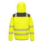 Portwest T165 PW3 Hi Vis Square Baffle Jacket. Packed with lightweight thermal insulation, the PW3 Hi- Visibility Square Baffle Jacket offers an ultrasoft, water resistant solution for outdoor wear. The unique fabric technology locks in the body’s warmth to create a thermal barrier for optimum wearer comfort.