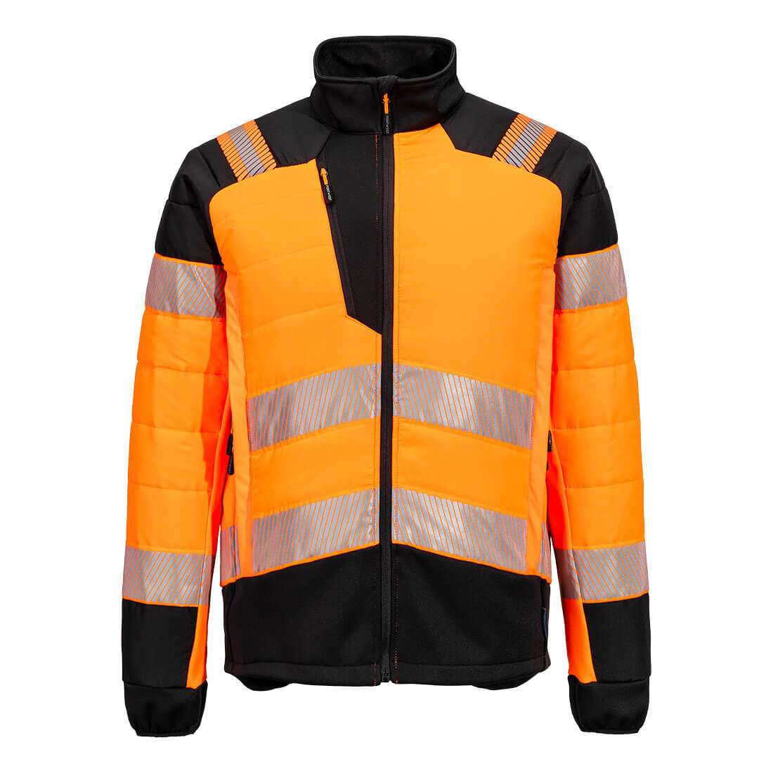Portwest T170 PW3 Hi Vis Hybrid Baffle Jacket. When it comes to workwear that seamlessly blends comfort, protection, and high visibility, the Portwest T170 PW3 Hi-Vis Hybrid Baffle Jacket stands out as a top choice for professionals across various industries. Whether you're navigating outdoor construction sites, managing traffic, or working in low-light conditions, this jacket ensures you stay safe without compromising on comfort.