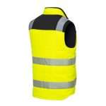Portwest PW374 Hi Vis Reversible Bodywarmer. The Portwest PW374 bodywarmer design is characterised by its stylish contemporary fit, multiple practical features & durable stain resistant hi vis fabric