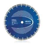 ABX10 300mm Abrasive Materials Diamond Blade. Professional-grade diamond cutting blade showcasing precision engineering for utility and construction applications. The high-quality segmented diamond blade features a robust steel core with industrial-grade diamond segments welded around the circumference, designed for cutting through concrete, masonry, stone, and other hard materials. The blade displays the characteristic metallic finish with clearly visible diamond-embedded cutting segments that ensure superior cutting performance and extended tool life. Perfect for power tools used in construction, civil engineering, and utility maintenance work. This heavy-duty cutting disc represents the reliability and professional quality that tradespeople depend on for demanding jobsite conditions.