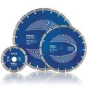 ABX10 Abrasive Materials Diamond Blades. Professional-grade diamond cutting blade showcasing precision engineering for utility and construction applications. The high-quality segmented diamond blade features a robust steel core with industrial-grade diamond segments welded around the circumference, designed for cutting through concrete, masonry, stone, and other hard materials. The blade displays the characteristic metallic finish with clearly visible diamond-embedded cutting segments that ensure superior cutting performance and extended tool life. Perfect for power tools used in construction, civil engineering, and utility maintenance work. This heavy-duty cutting disc represents the reliability and professional quality that tradespeople depend on for demanding jobsite conditions.