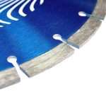 ABX10 Blade Segment. Professional-grade diamond cutting blade showcasing precision engineering for utility and construction applications. The high-quality segmented diamond blade features a robust steel core with industrial-grade diamond segments welded around the circumference, designed for cutting through concrete, masonry, stone, and other hard materials. The blade displays the characteristic metallic finish with clearly visible diamond-embedded cutting segments that ensure superior cutting performance and extended tool life. Perfect for power tools used in construction, civil engineering, and utility maintenance work. This heavy-duty cutting disc represents the reliability and professional quality that tradespeople depend on for demanding jobsite conditions.