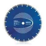 General Purpose Diamond Blade Mexco GP X10 Grade Blade. Professional-grade diamond cutting blade showcasing precision engineering for utility and construction applications. The high-quality segmented diamond blade features a robust steel core with industrial-grade diamond segments welded around the circumference, designed for cutting through concrete, masonry, stone, and other hard materials. The blade displays the characteristic metallic finish with clearly visible diamond-embedded cutting segments that ensure superior cutting performance and extended tool life. Perfect for power tools used in construction, civil engineering, and utility maintenance work. This heavy-duty cutting disc represents the reliability and professional quality that tradespeople depend on for demanding jobsite conditions.