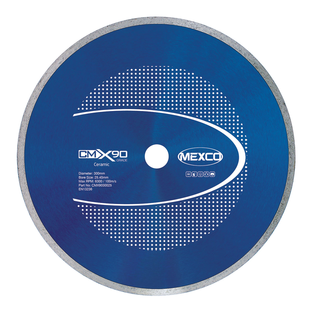Ceramic diamond saw blade used for cutting tiles and other ceramic materials