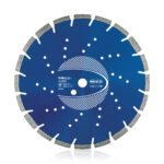 Dual Purpose diamond blade for saws. Cuts various materials such as brick and breeze blocks.