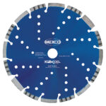 Dual Purpose diamond blade for saws. Cuts various materials such as brick and breeze blocks.
