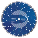 Dual Purpose diamond blade for saws. Cuts various materials such as brick and breeze blocks.