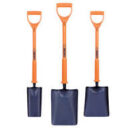 For operations that are carried out by operatives working near live wires and underground utilities, insulated shovels are specialised digging tools with protective insulation to protect against electrical shocks.