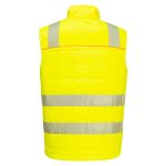 Portwest DX479 Hi Vis Hybrid Baffle Bodywarmer. The DX4 Hi-Vis Softshell Gilet uses a body-mapped design to balance insulation and freedom of movement. Constructed using premium HiVisTex Pro tape, offering freedom of movement due to its segmented construction. Two zipped chest pockets, side entry pockets and internal pockets offer plenty of secure storage space.