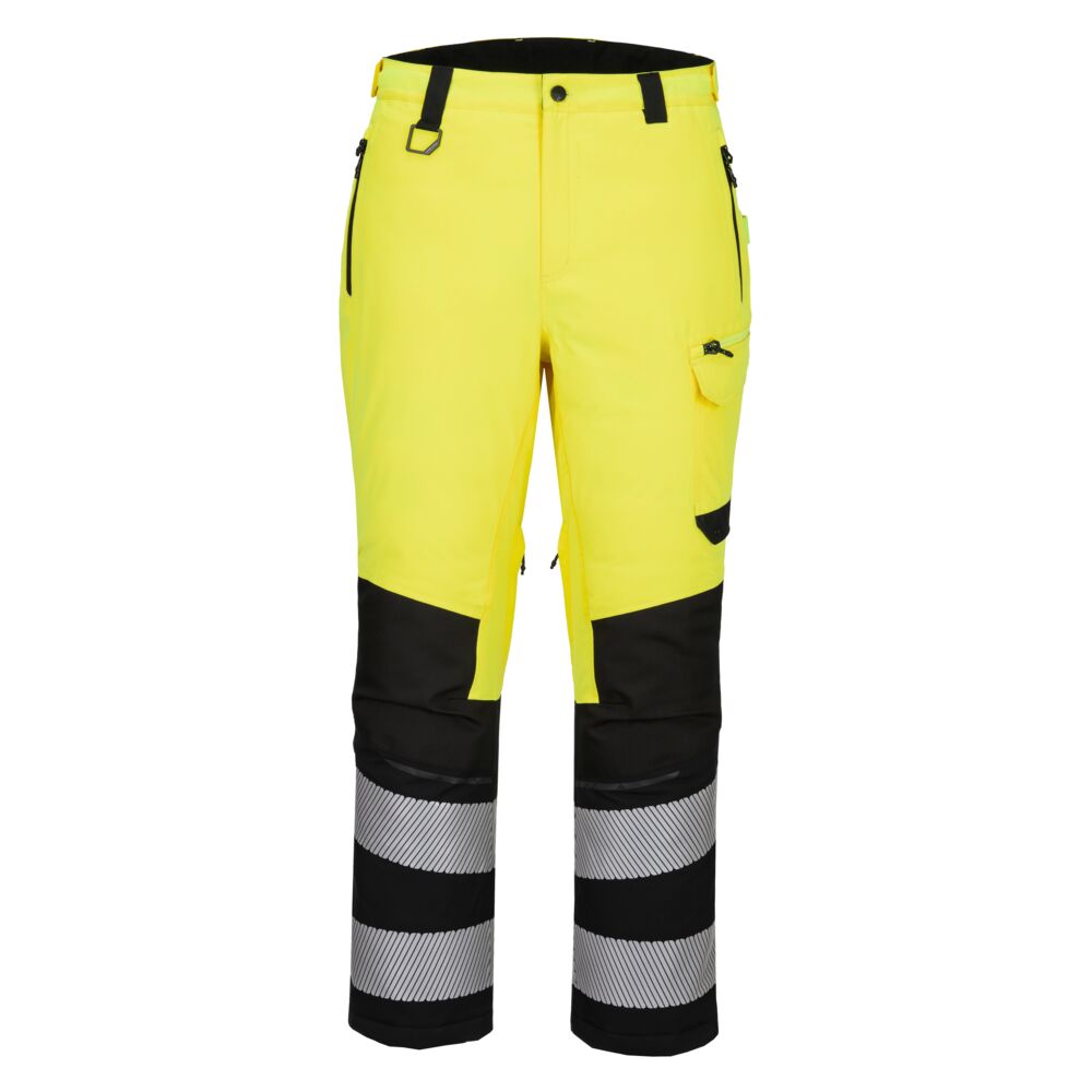 Portwest EV4 Hi Vis Expedition Trouser EV402OBR - features dynamic stretch waterproof fabric with a high loft downlike fill to ensure unparalleled warmth and comfort.
