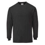 Portwest FR11 Modaflame Knit FR Long Sleeve T Shirt Black. High quality construction and premium materials set this Flame-Resistant Anti-Static Long Sleeve T-Shirt aside from its competitors.