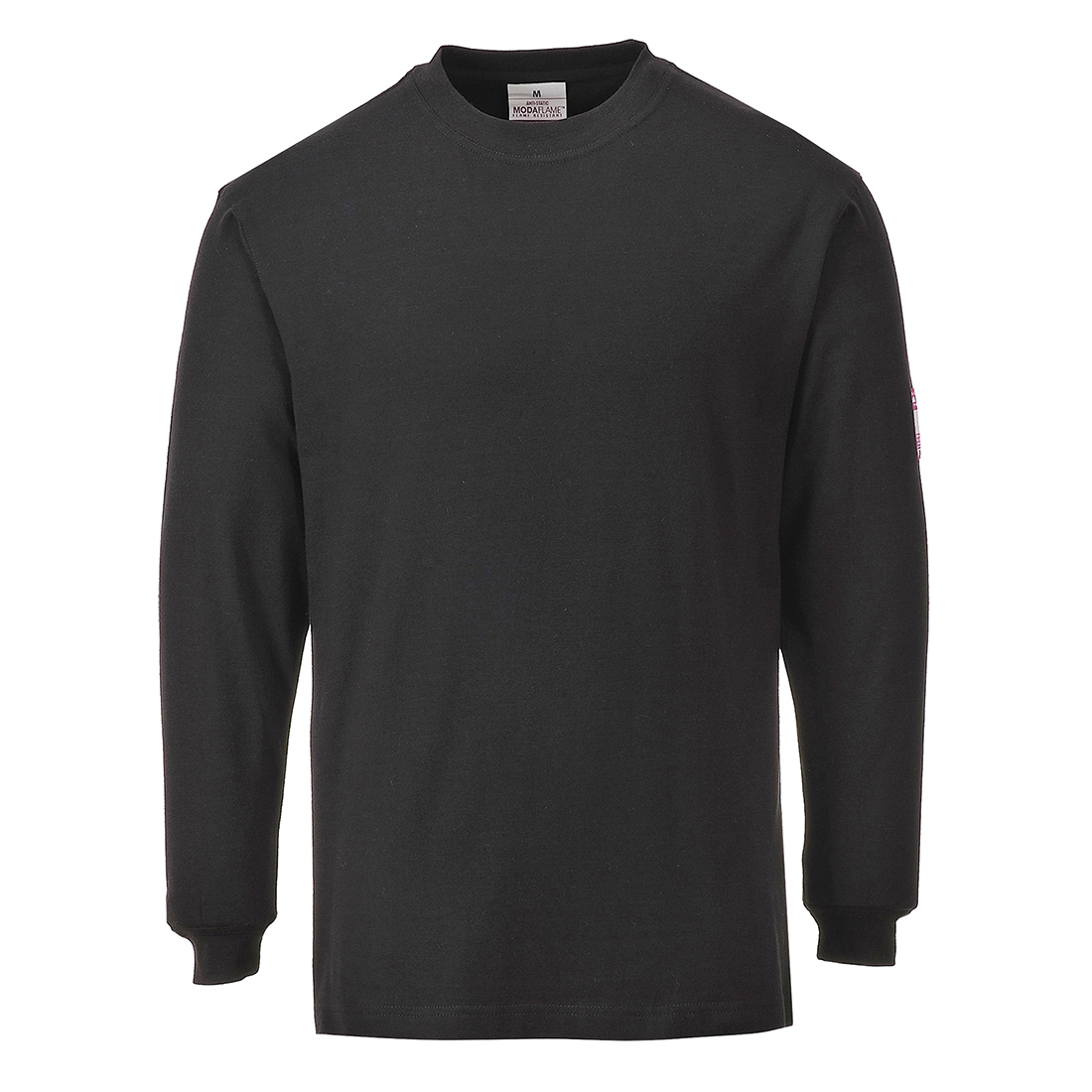 Portwest FR11 Modaflame Knit FR Long Sleeve T Shirt Black. High quality construction and premium materials set this Flame-Resistant Anti-Static Long Sleeve T-Shirt aside from its competitors.