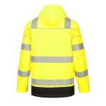 Portwest PW367 Hi Vis Breathable 5 in 1 Jacket Yellow Back. Stay visible, comfortable and protected with this superb 5-in-1 breathable jacket. This cleverly designed garment is highly adaptable to all seasons and a variety of working conditions for multi-functional use. The outer jacket has a multi-pocket solution with a dedicated space for your phone, keys or gloves while the inner waterproof jacket has padded lining for maximum warmth and comfort.